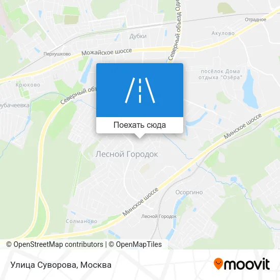 Карта Улица Суворова