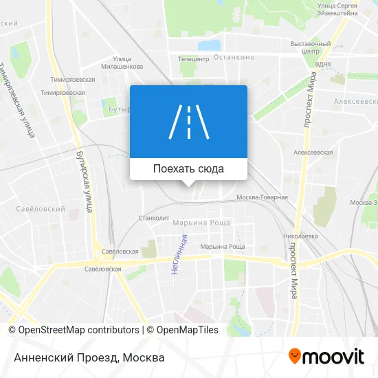 Карта Анненский Проезд