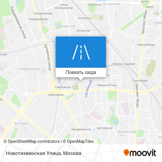 Карта Новотихвинская Улица