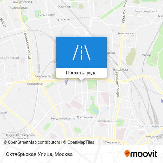 Карта Октябрьская Улица