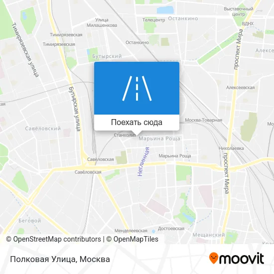 Карта Полковая Улица