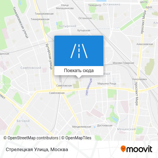 Карта Стрелецкая Улица