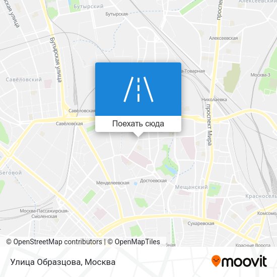 Карта Улица Образцова