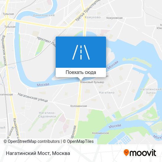 Карта Нагатинский Мост