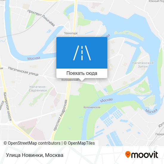 Карта Улица Новинки