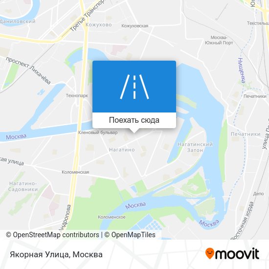 Карта Якорная Улица