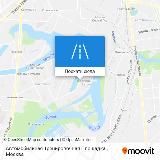 Карта Автомобильная Тренировочная Площадка.