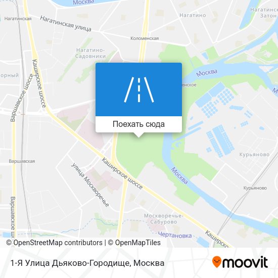 Карта 1-Я Улица Дьяково-Городище