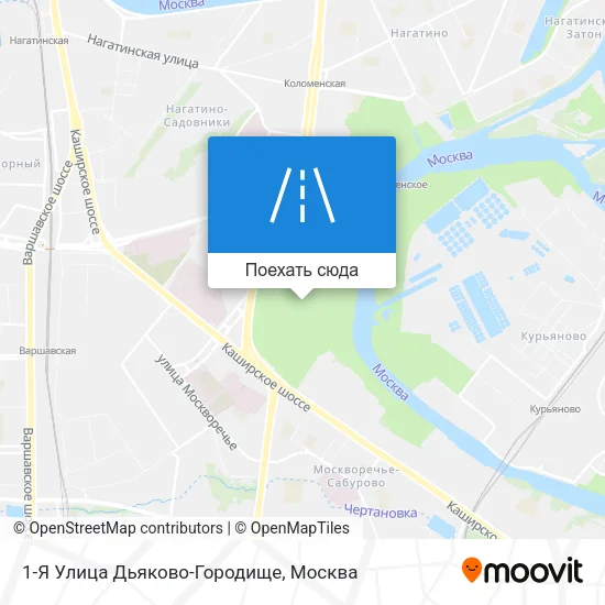 Карта 1-Я Улица Дьяково-Городище