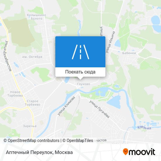 Карта Аптечный Переулок