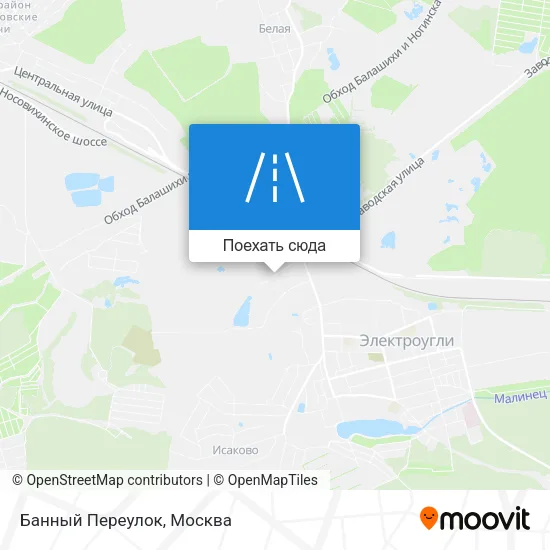Карта Банный Переулок