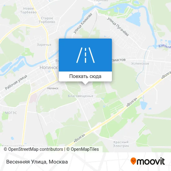 Карта Весенняя Улица