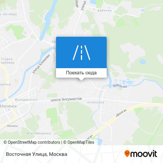 Карта Восточная Улица