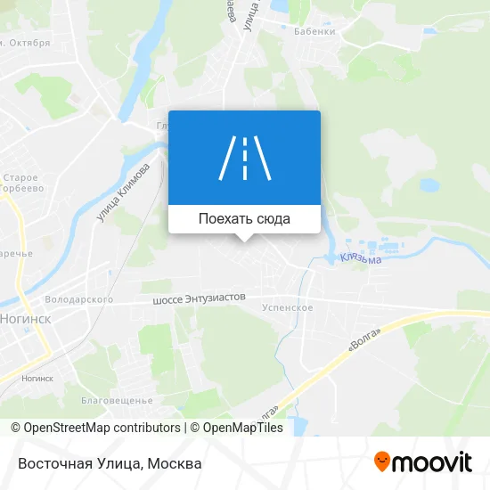 Карта Восточная Улица
