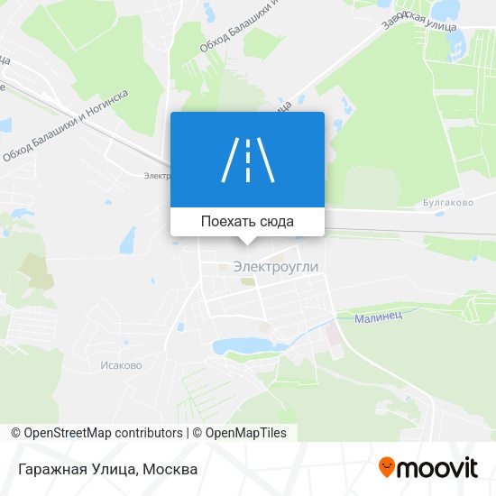 Карта Гаражная Улица