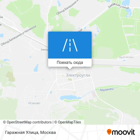Карта Гаражная Улица