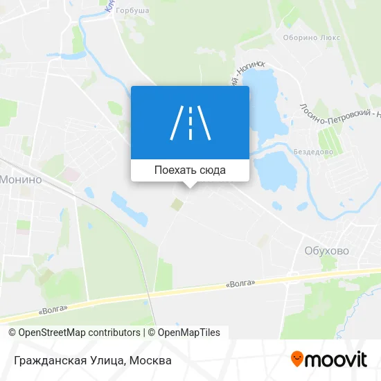 Карта Гражданская Улица