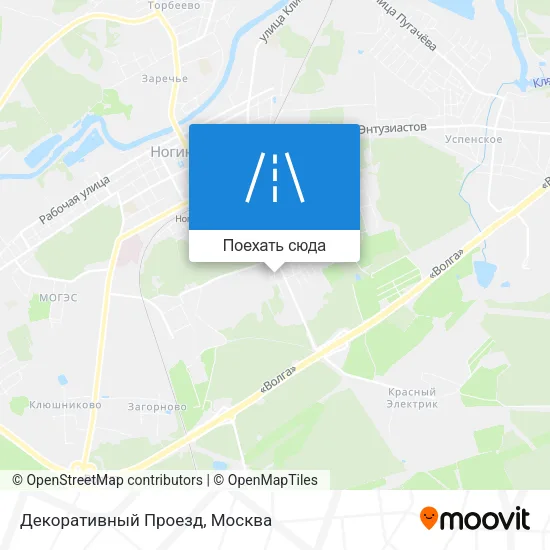 Карта Декоративный Проезд