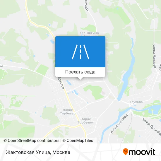 Карта Жактовская Улица
