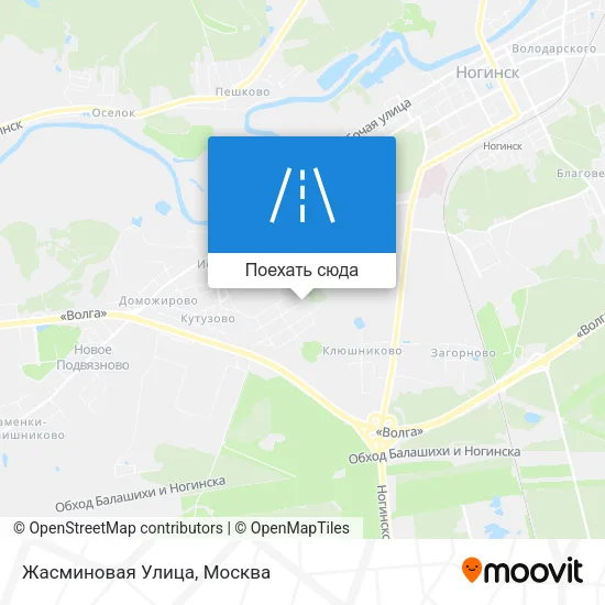 Карта Жасминовая Улица