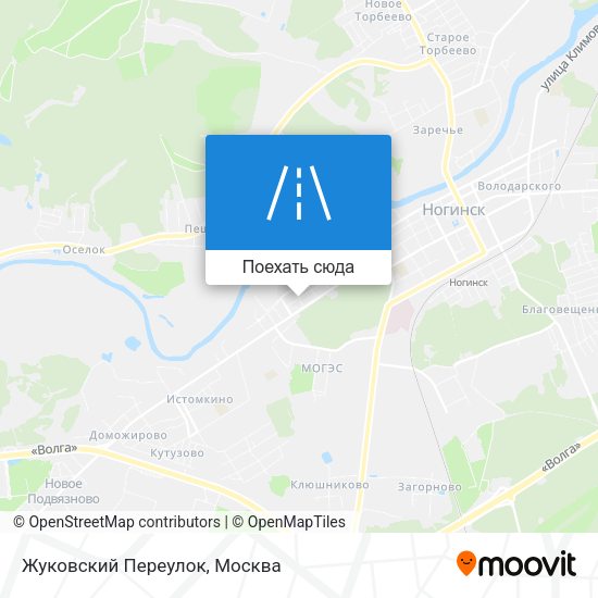 Карта Жуковский Переулок