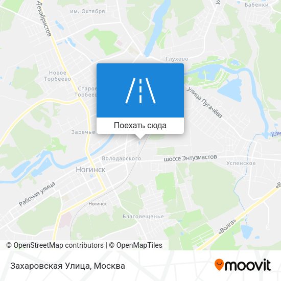 Карта Захаровская Улица