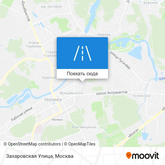 Карта Захаровская Улица