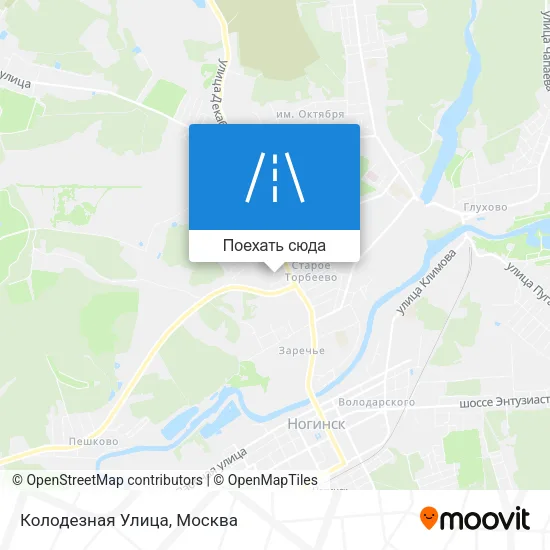 Карта Колодезная Улица