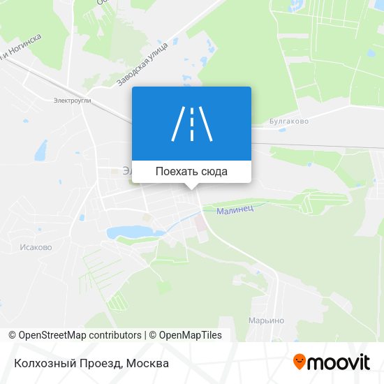 Карта Колхозный Проезд