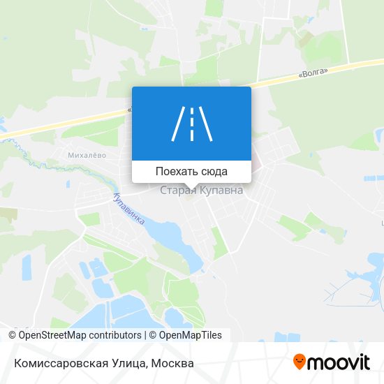 Карта Комиссаровская Улица