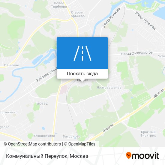 Карта Коммунальный Переулок