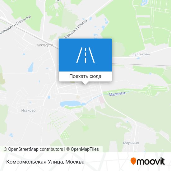Карта Комсомольская Улица