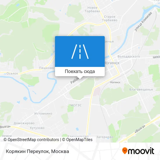 Карта Корякин Переулок