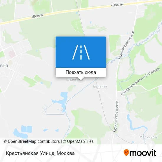 Карта Крестьянская Улица
