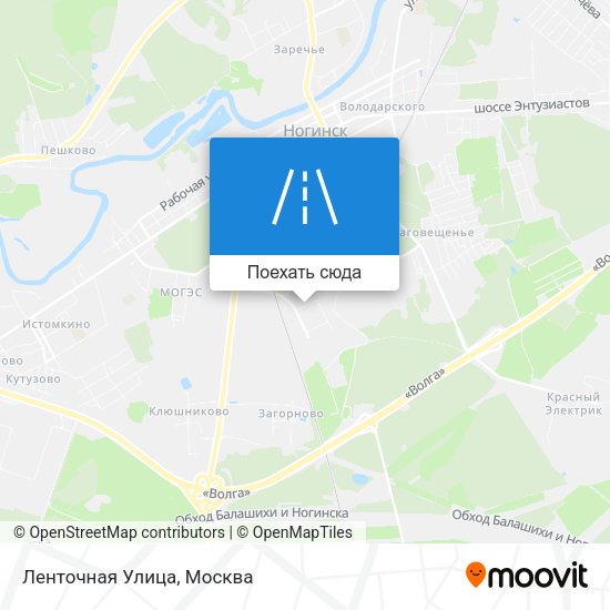 Карта Ленточная Улица