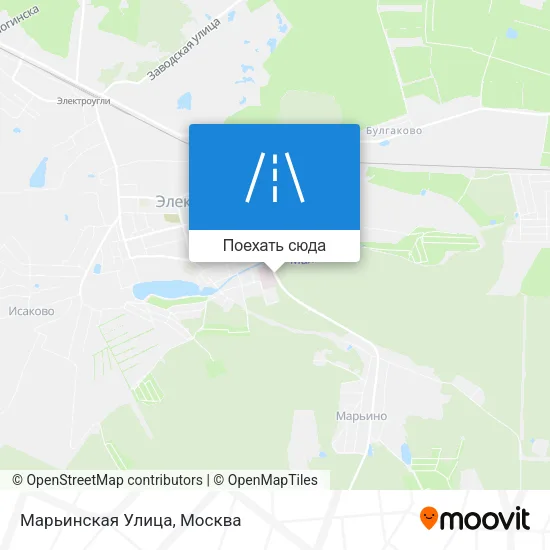 Карта Марьинская Улица
