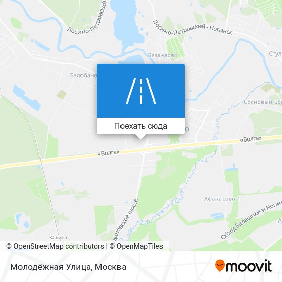 Карта Молодёжная Улица