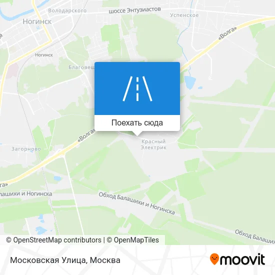 Карта Московская Улица