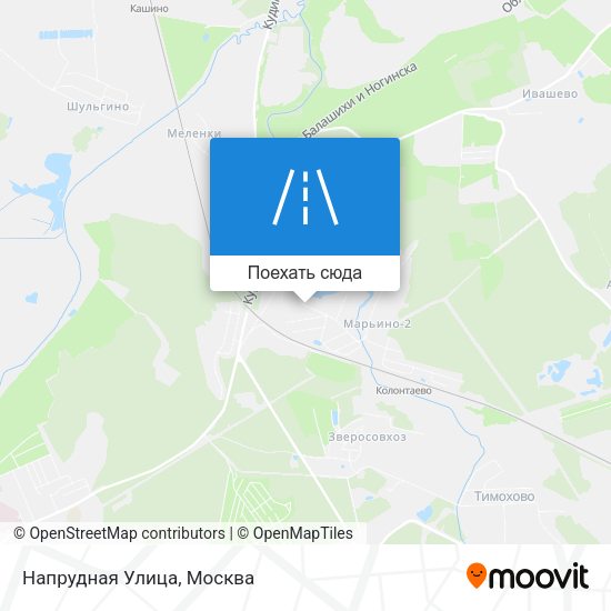 Карта Напрудная Улица