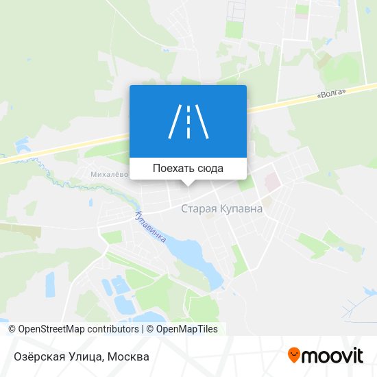Карта Озёрская Улица