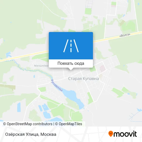 Карта Озёрская Улица