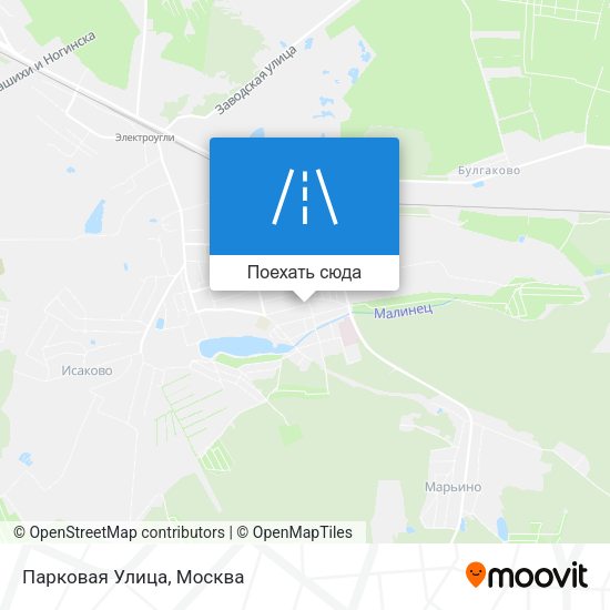 Карта Парковая Улица