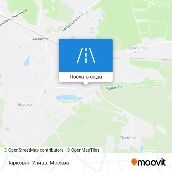 Карта Парковая Улица