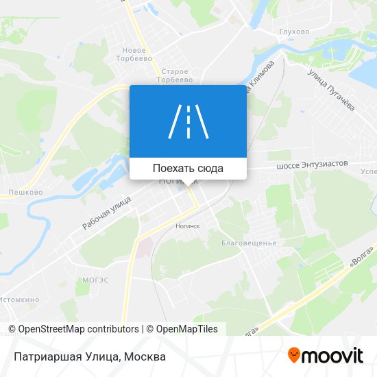 Карта Патриаршая Улица