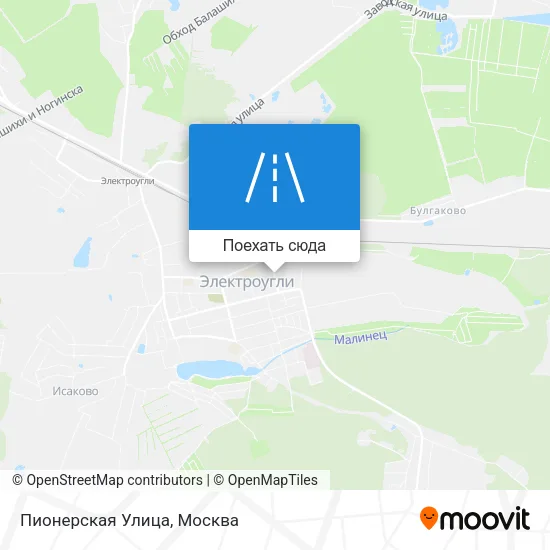 Карта Пионерская Улица