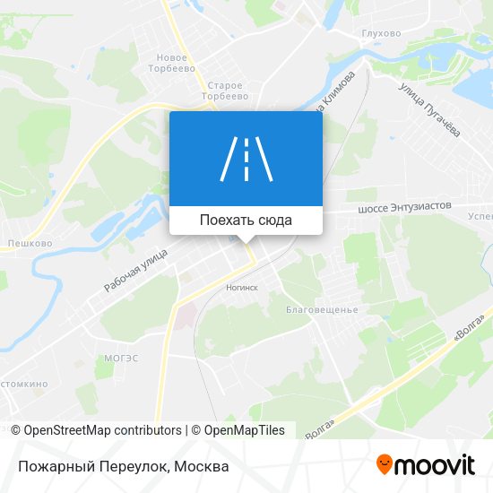 Карта Пожарный Переулок