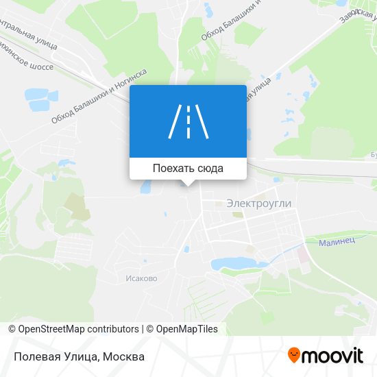 Карта Полевая Улица
