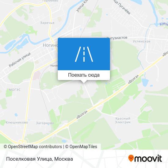 Карта Поселковая Улица