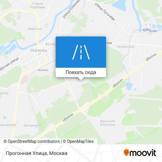 Карта Прогонная Улица