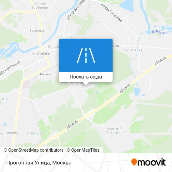 Карта Прогонная Улица